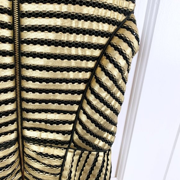 Maje Rezzano Mesh Stripe Dress - Picture 8 of 12